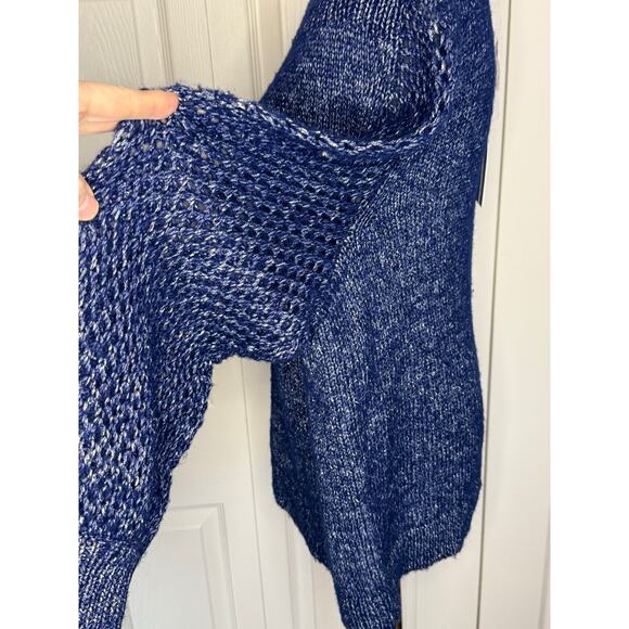 Tommy Bahama Sz XL Blue Pullover Boat Neck Shimmer Balloon Sleeve Sweater NWT - Picture 6 of 9